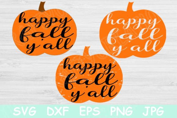 Review: Pumpkin with Happy Fall Yall Design
