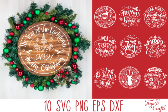 Reviewing the 10 Round Christmas Ornaments Pack
