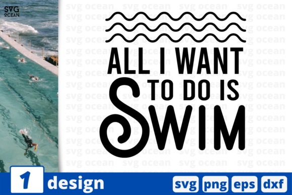 Reviewing the All I Want to Do is Swim Quote for Embroidery