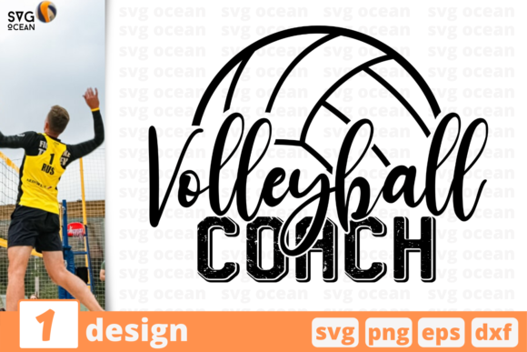 Volleyball Coach: A Designer’s Take on This SVG for Embroidery